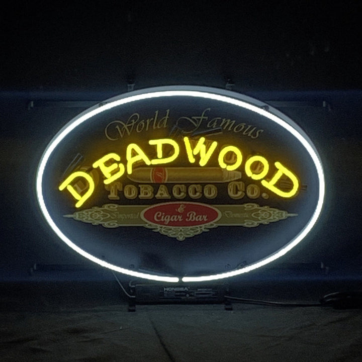World Famous Deadwood Tobacco_Co. Cigar Neon Light Sign
