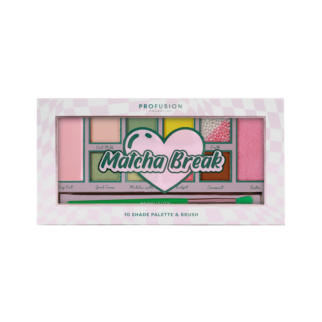 Matcha Break 10 Shade Palette & Brush