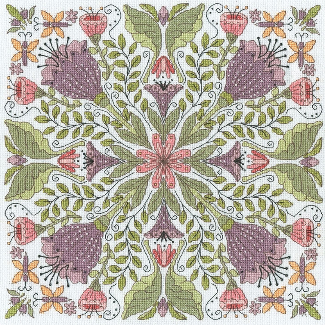 Bursting Blooms XBUF2 Counted Cross Stitch Kit