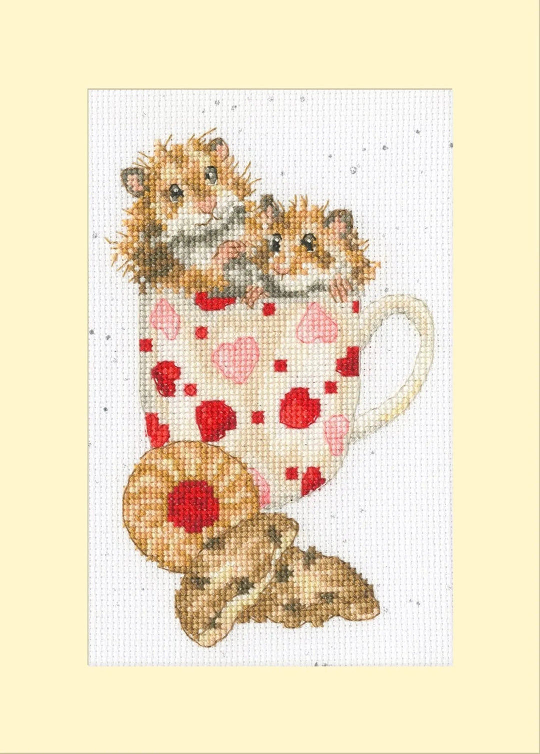 Hammy Anniversary Greetings Card XGC44 Counted Cross Stitch Kit