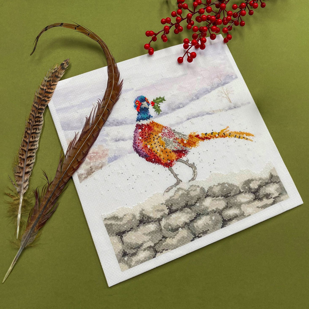 A Festive Flourish XHD135 Counted Cross Stitch Kit