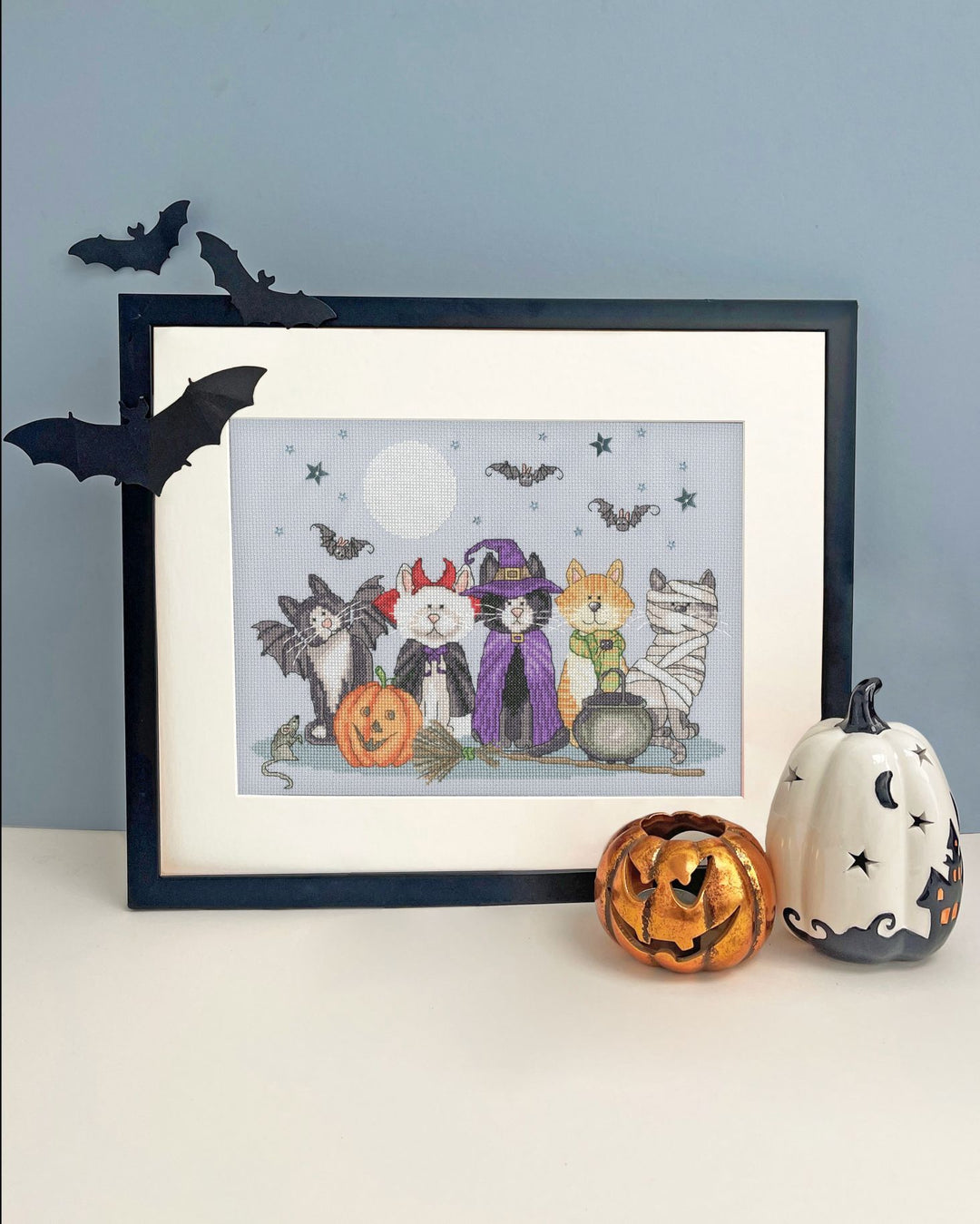 Fiendish Felines XKTB19 Counted Cross Stitch Kit