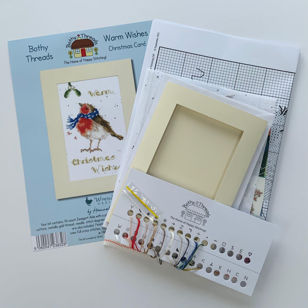 Christmas Card - Warm Wishes XMAS47 Counted Cross Stitch Kit