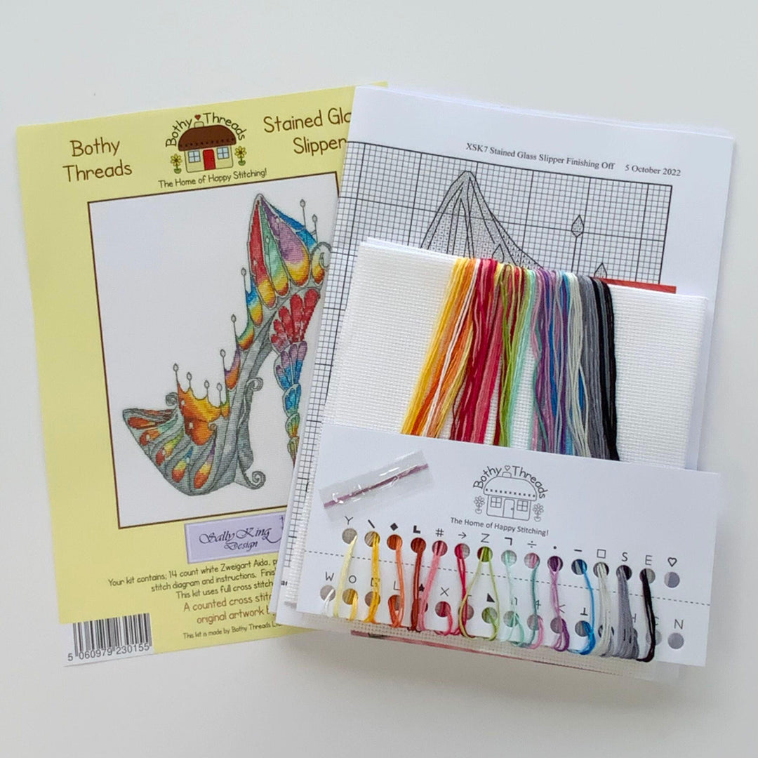 Stained Glass Slipper XSK7 Counted Cross Stitch Kit