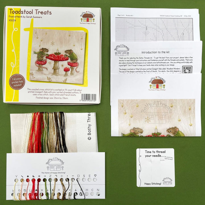 Toadstool Treats XSS26 Counted Cross Stitch Kit