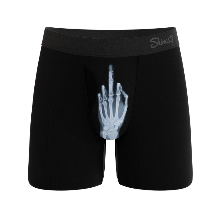 The XXX Ray | Middle Finger X Ray Ball Hammock® Pouch Underwear With Fly