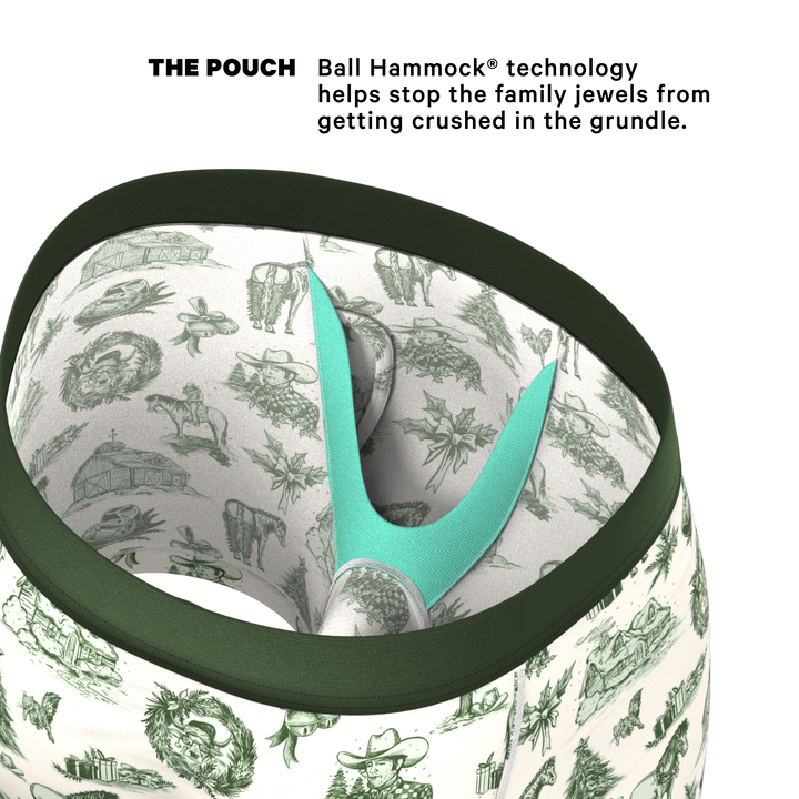 The Western Wonderland | Western Toile Ball Hammock® Pouch Underwear With Fly