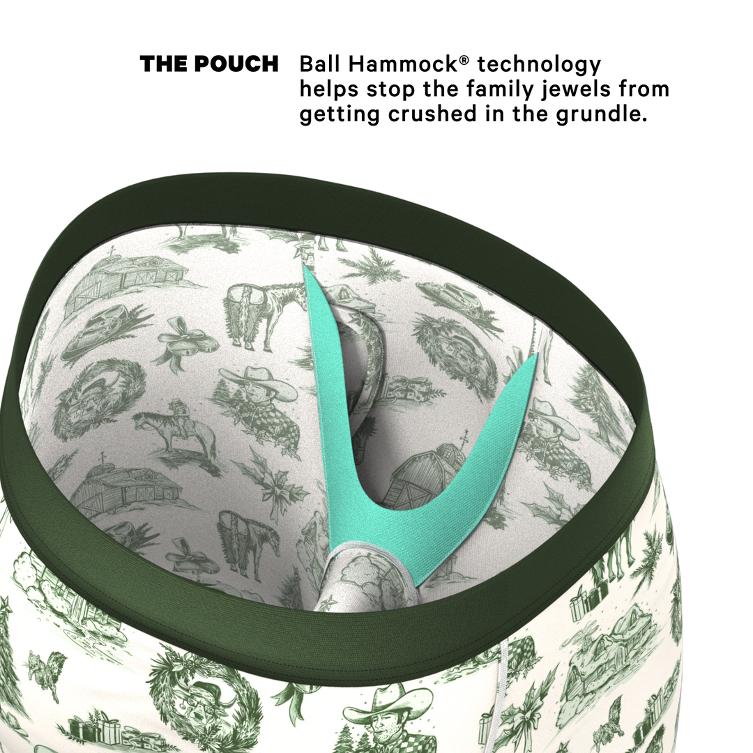 The Western Wonderland | Western Toile Long Leg Ball Hammock® Pouch Underwear With Fly