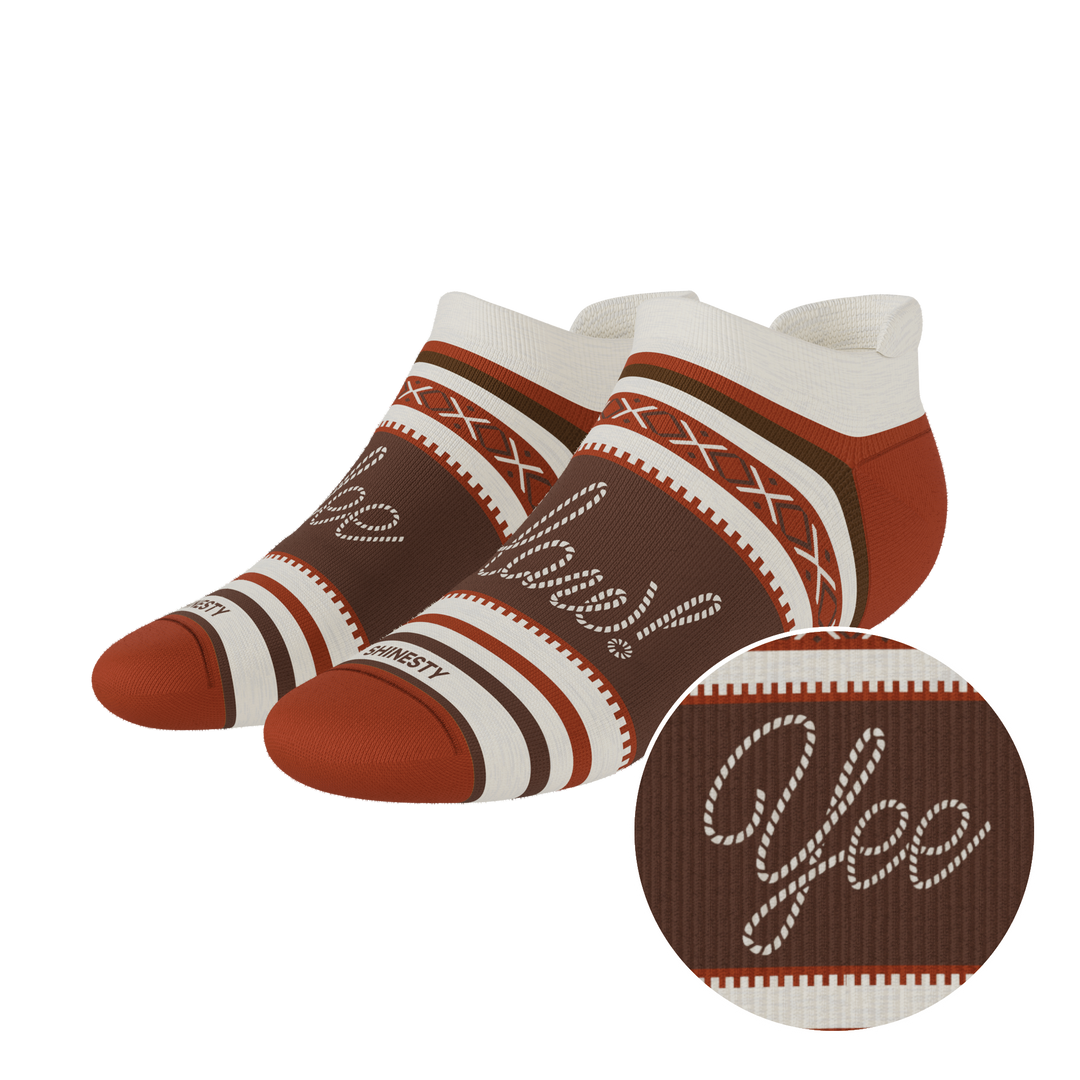 The Yee Haw | Lasso Heel Hammock™ Ankle Socks