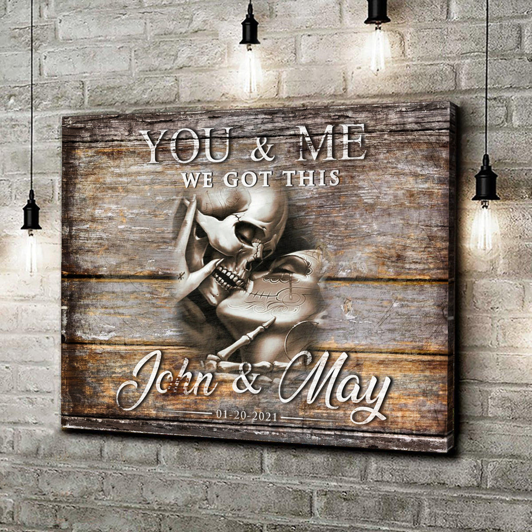 We Got This Personalized Skeleton Couple - Gift For Gothic Lover - Gothic Decor For Home