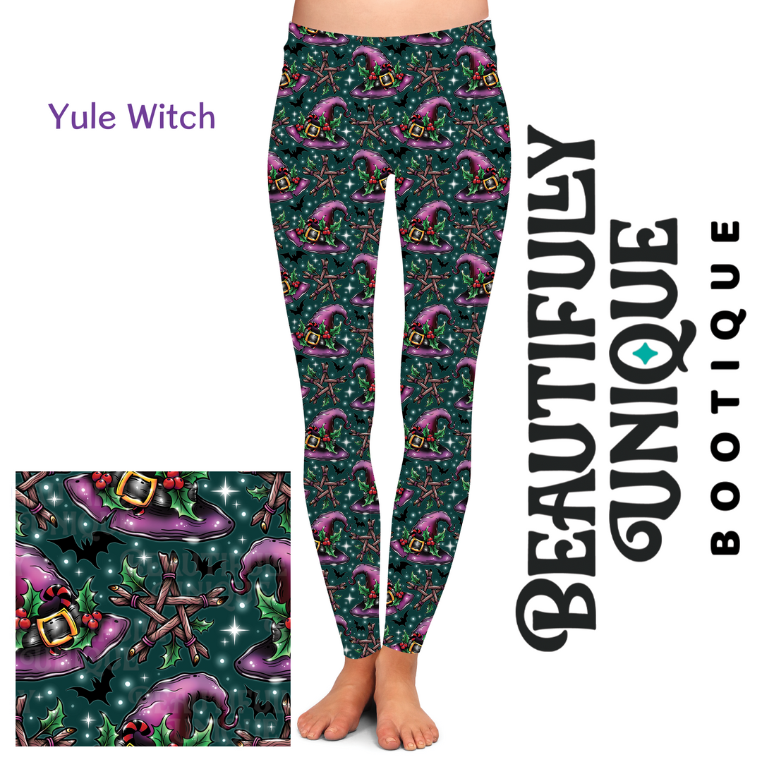 Yule Witch Exclusive Leggings - High-quality Handcrafted Vibrant
