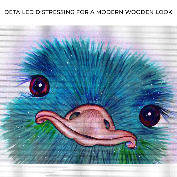 Watercolor Ostrich Canvas Wall Art