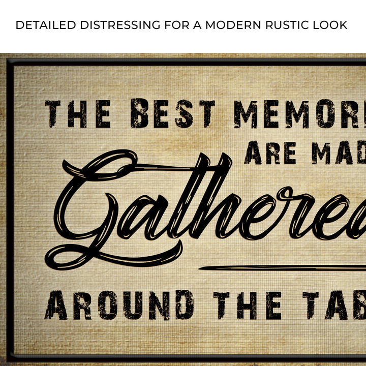 The Best Memories Are Made Gathered Around The Table Sign III