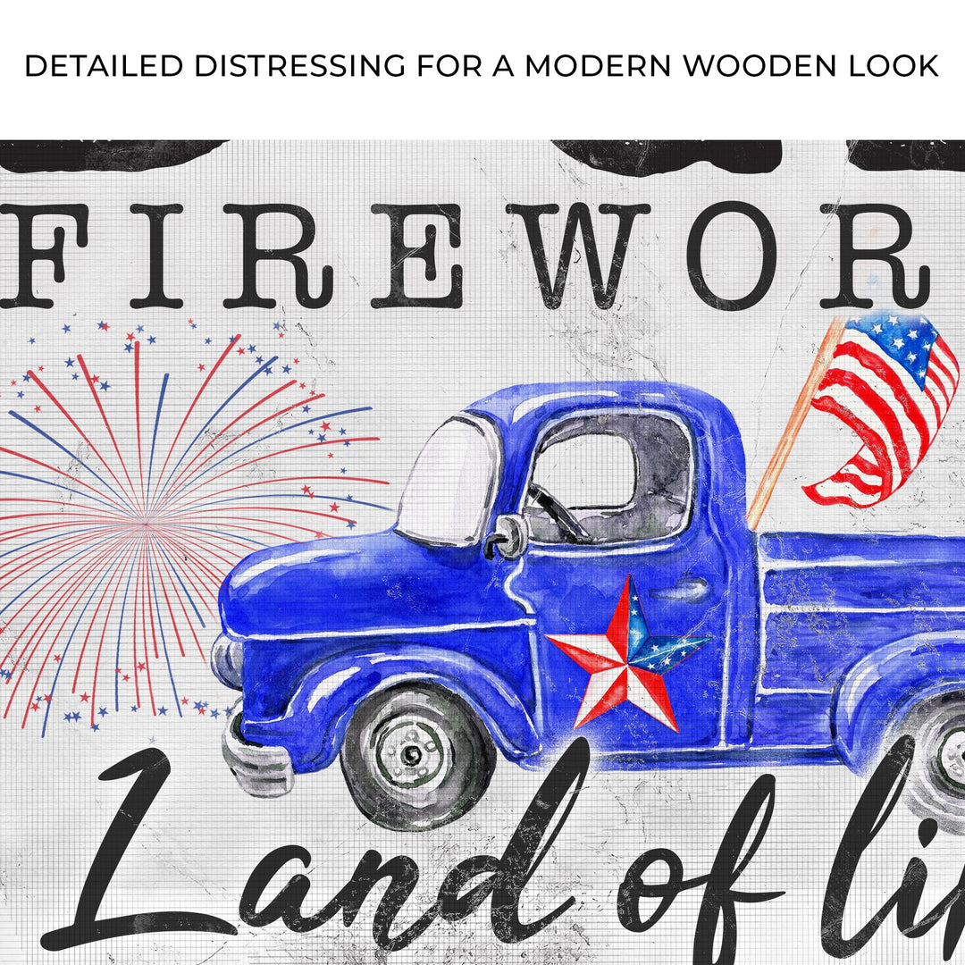 Old Glory Firework Co Let Freedom Ring Sign