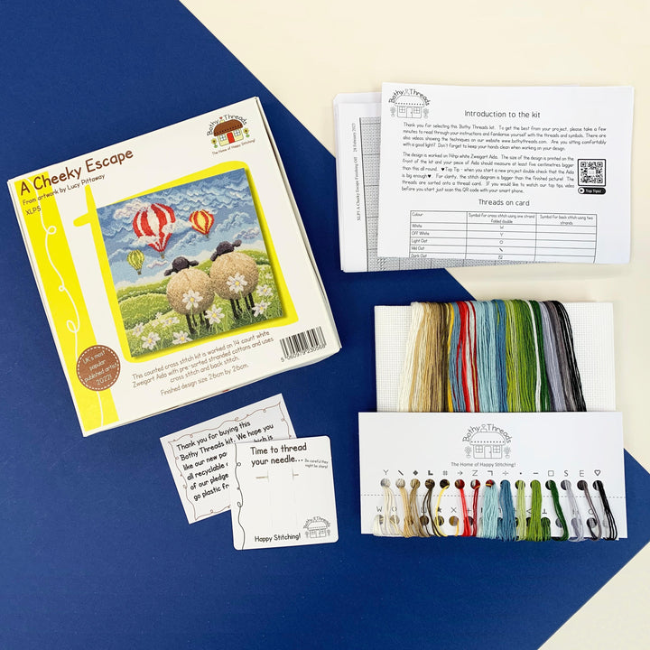 A Cheeky Escape XLP5 Counted Cross Stitch Kit