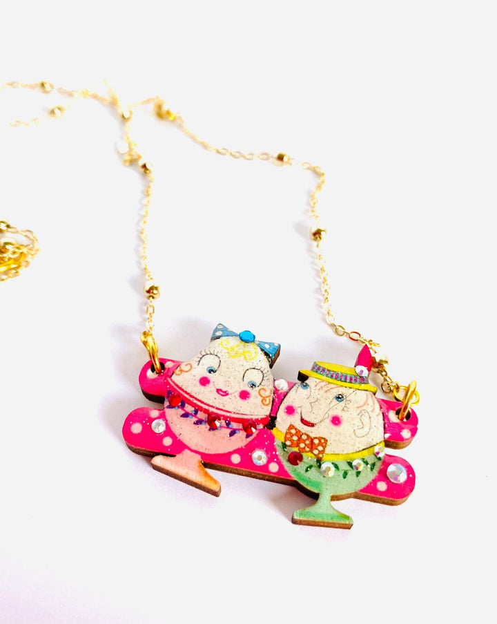 Easter Egg Cup Necklace by Rosie Rose Parker