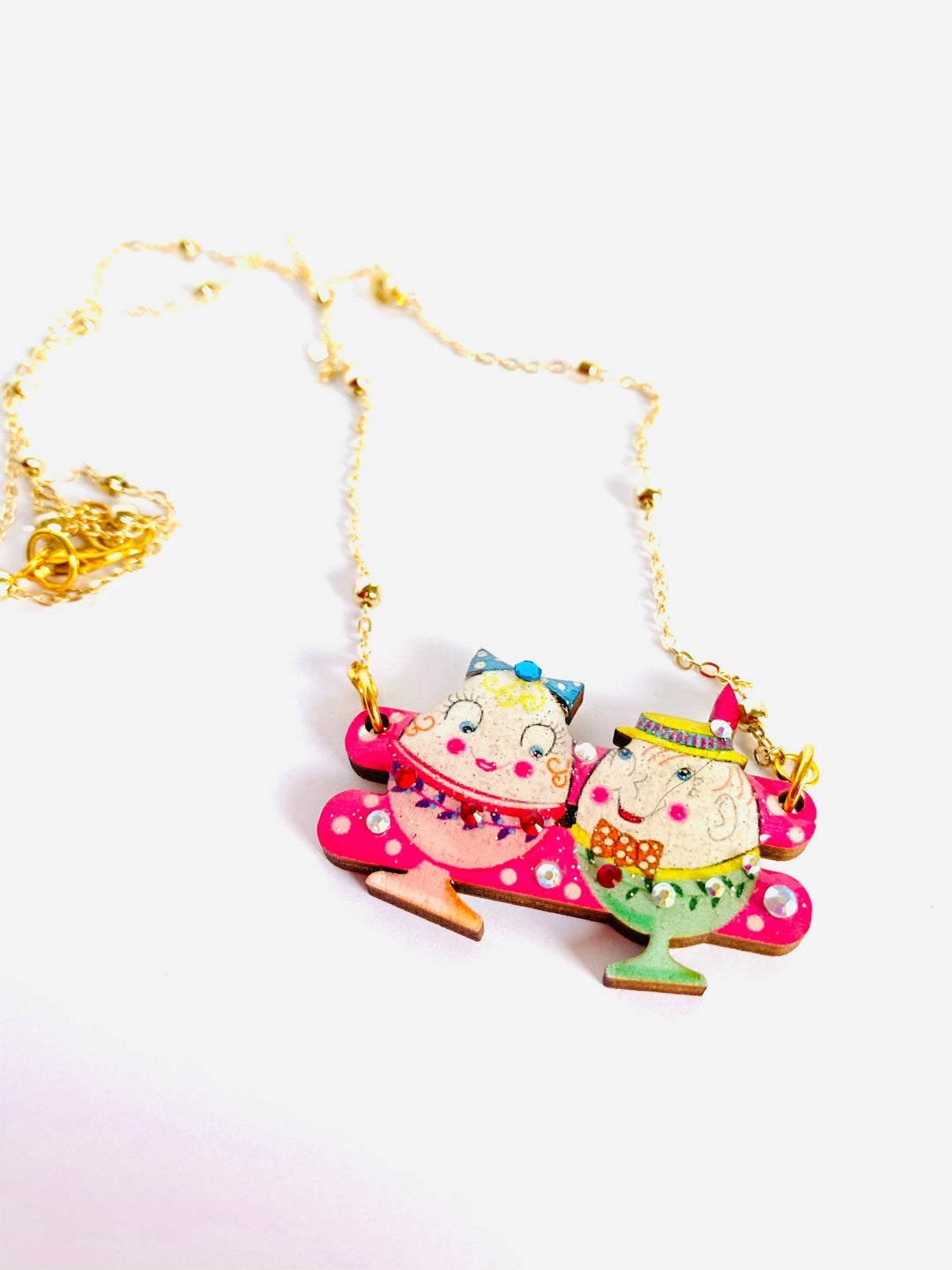 Easter Egg Cup Necklace by Rosie Rose Parker