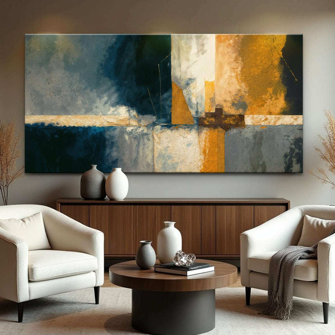 Abstract Geometric Lines Wall Art