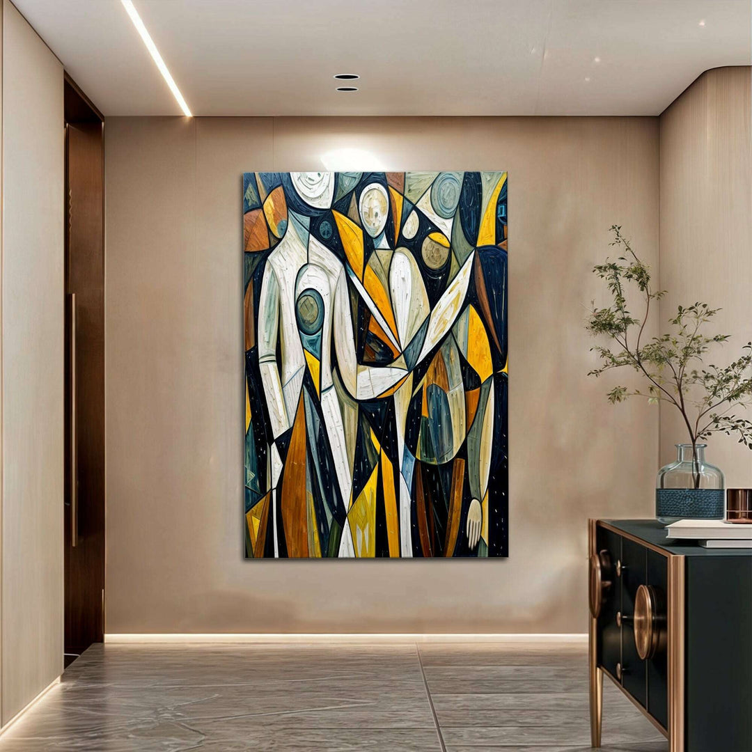Abstract Human Connection Wall Art