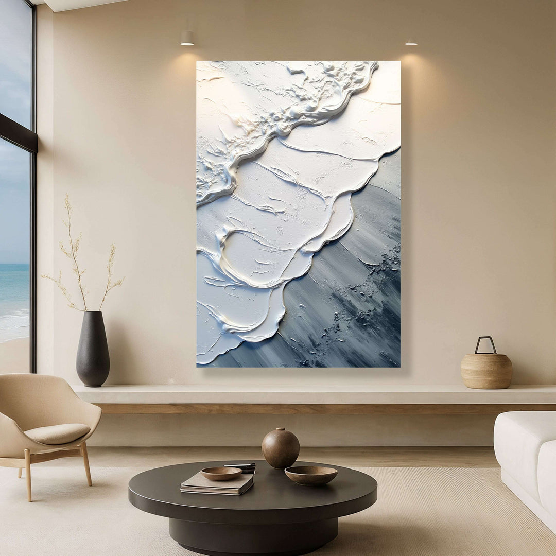 Abstract Minimalist Wave Wall Art II