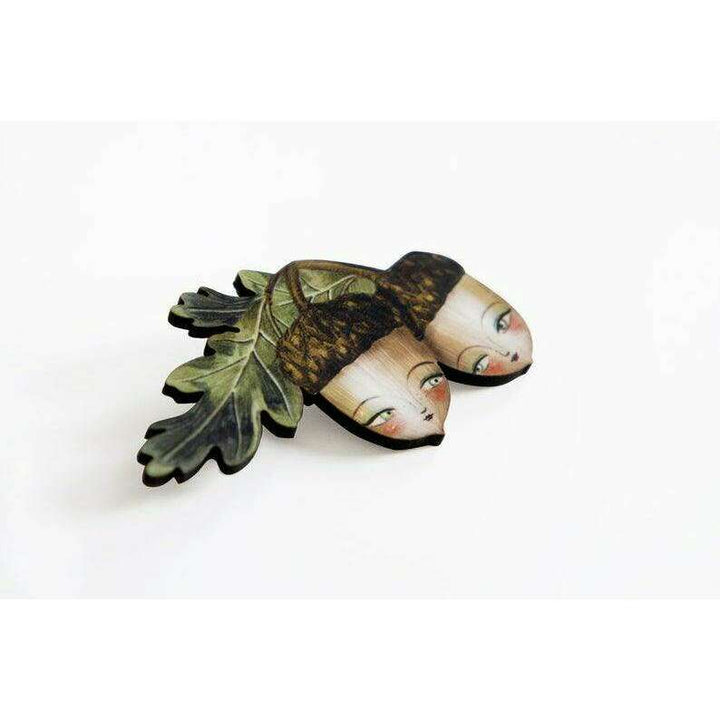 Acorns Brooch by Laliblue - Quirks!