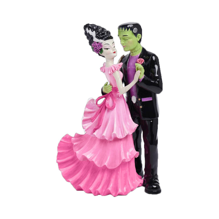 60 inch Mr and Mrs Frankenstein dancing display by December Diamonds