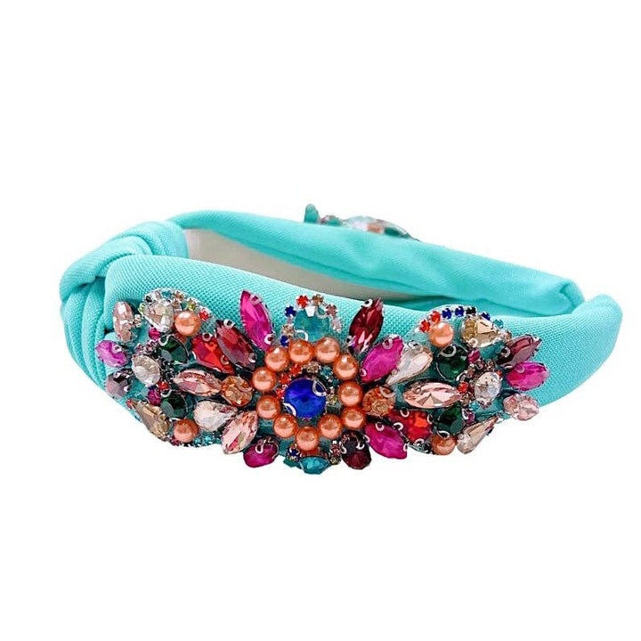 Stunning Gem Headband - Aqua