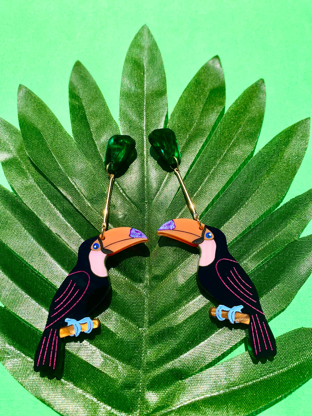 Toucans Acrylic Earrings