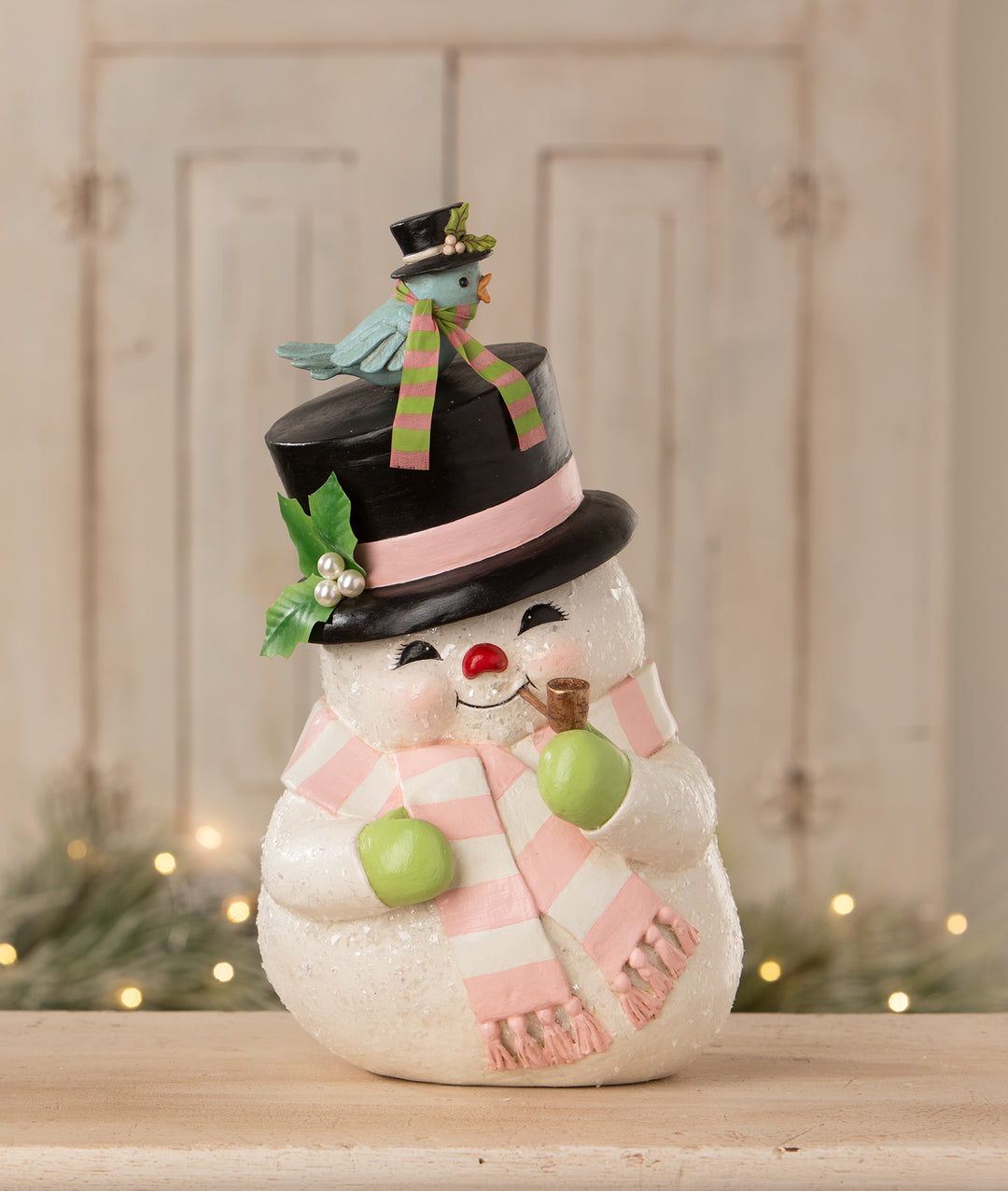 Pastel Happy Day Snowman by Bethany Lowe Designs, christmas decor