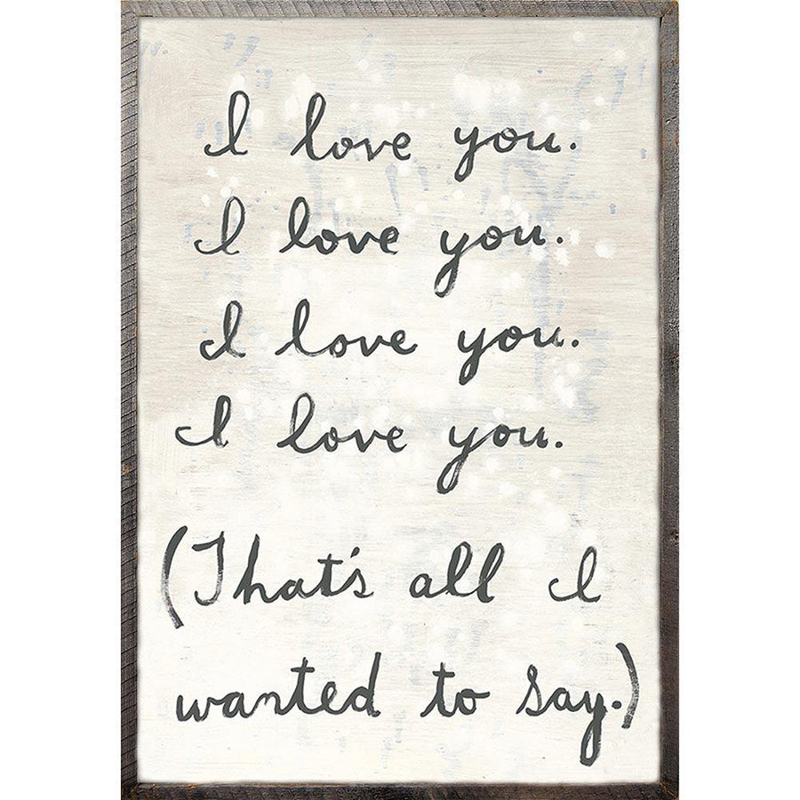 "All I Wanted" 24" x 36" Grey Wood Art Print - Quirks!