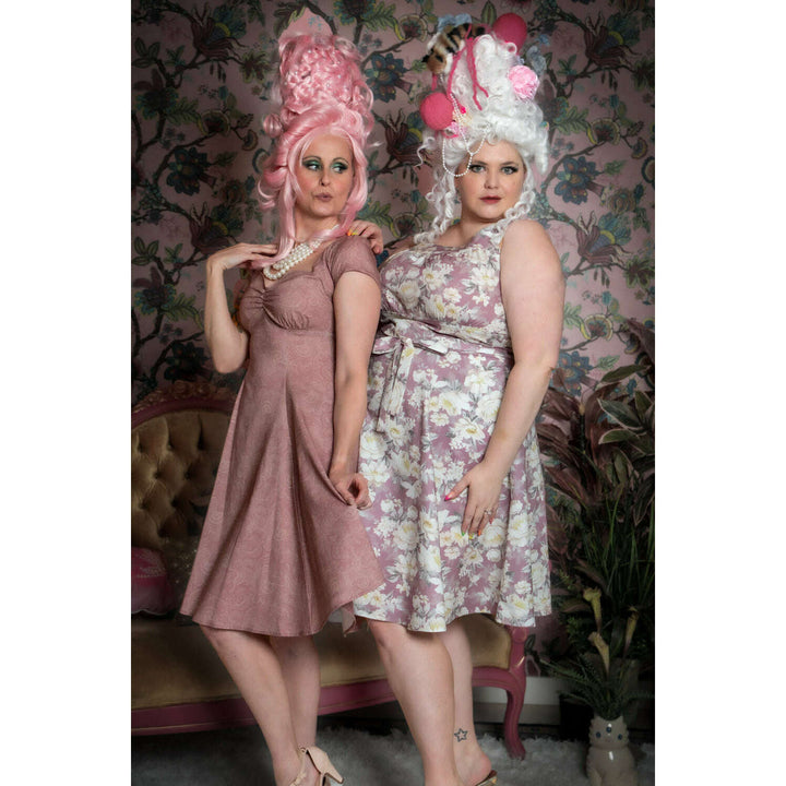 Amanda Dress - Huntington Gardens, Mauve*sale