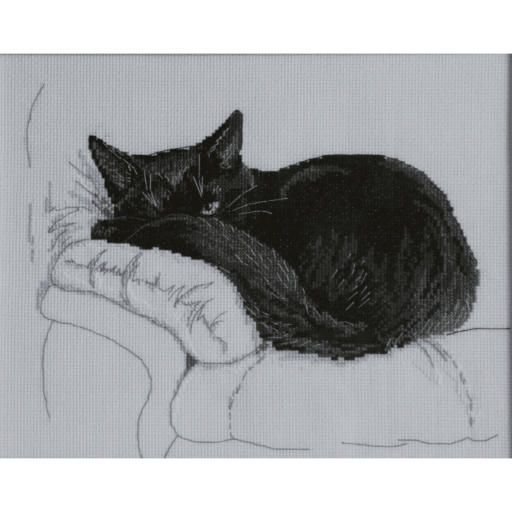 Among black cats M668 Counted Cross Stitch Kit