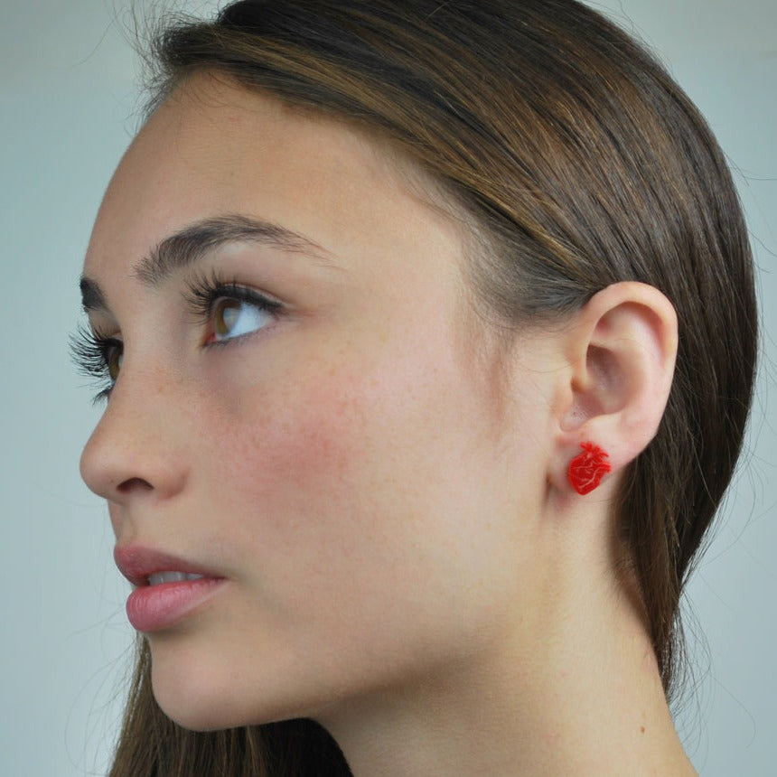 Don't Miss a Beat - Anatomical Heart Earrings