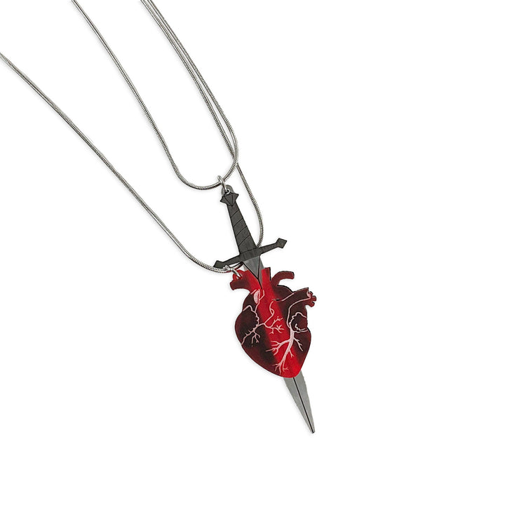 LAST CHANCE! My BFF Is Sword o’ A Big Deal Necklace Set - STEEL