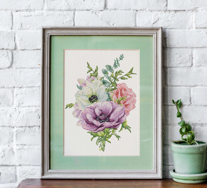 Anemone B7017L Counted Cross-Stitch Kit