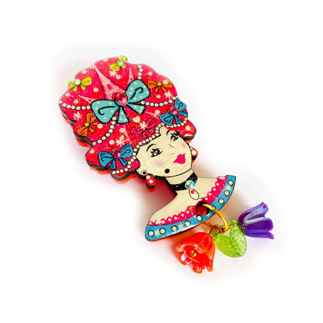 Antoinette Queen of Paris Brooch by Rosie Rose Parker