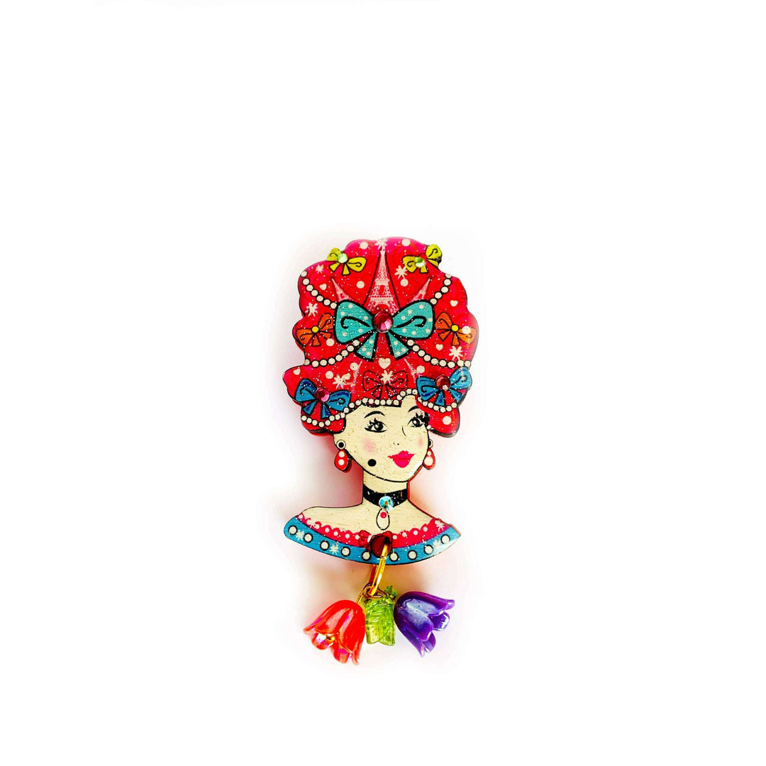Antoinette Queen of Paris Brooch by Rosie Rose Parker