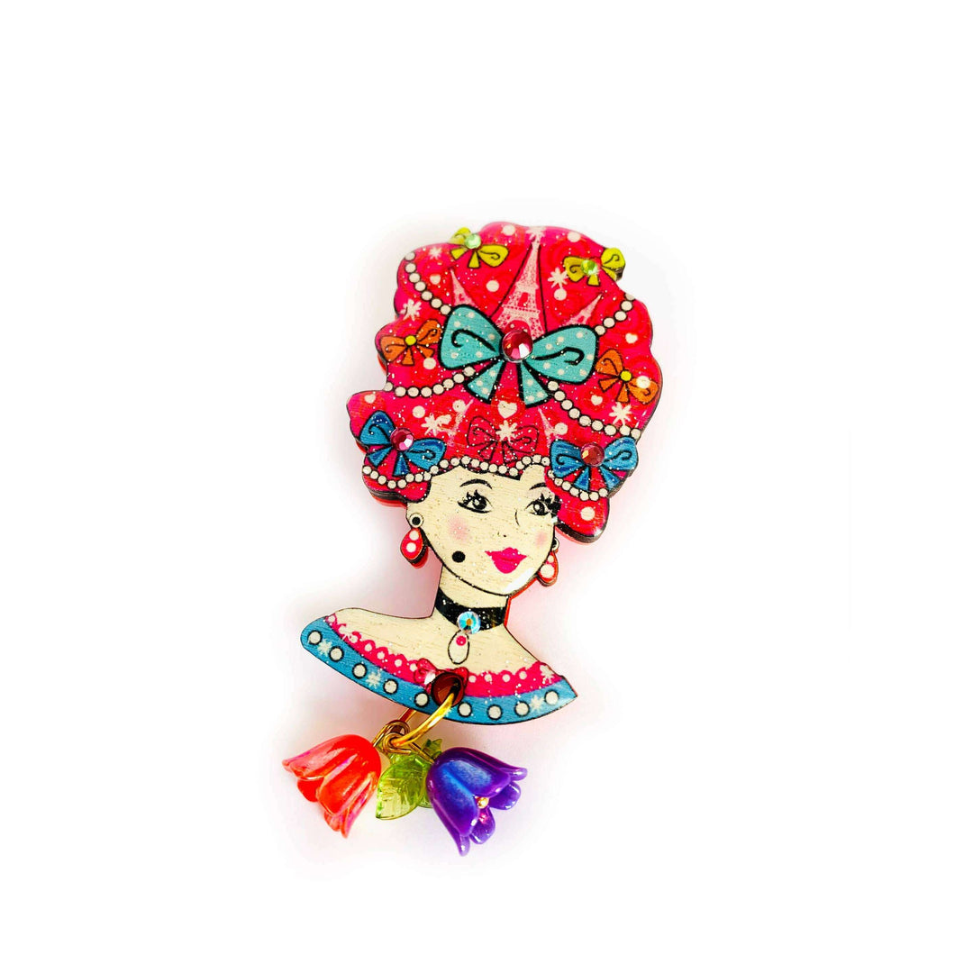 Antoinette Queen of Paris Brooch by Rosie Rose Parker