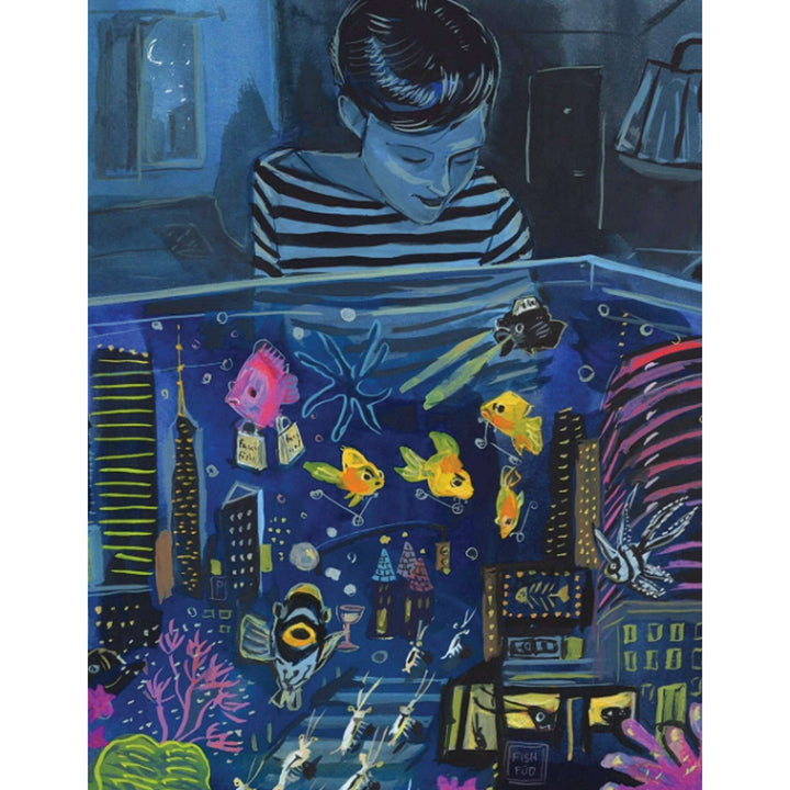 Aquarium Nightlife Mini Jigsaw Puzzle