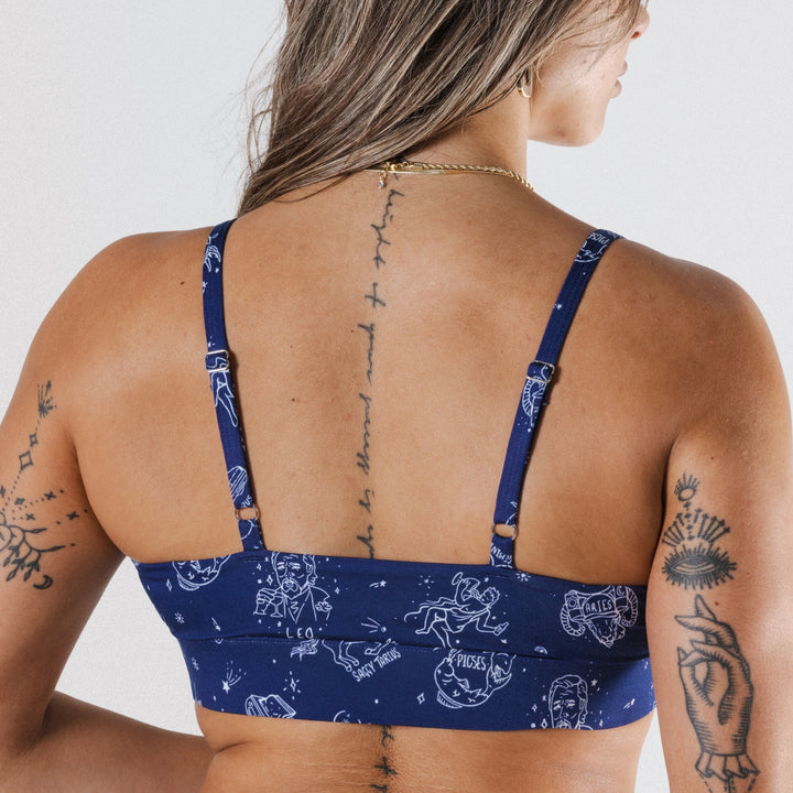 The Astrology Major | Glow in the Dark Astrological Signs Boob Hammock™ Scoop Bralette