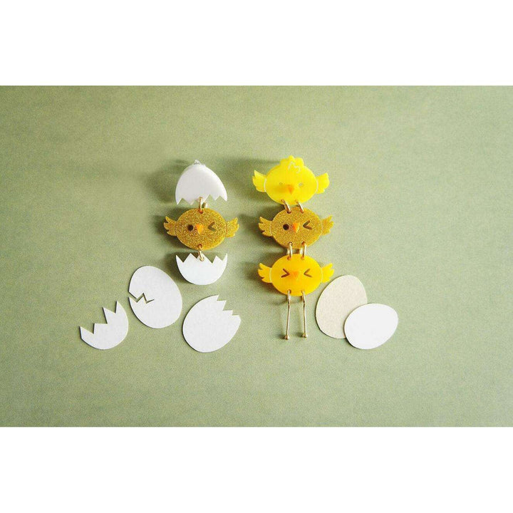 Asymmetrical Chick Earrings by Laliblue - Quirks!