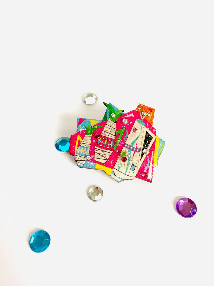 Atomic Vase Brooch by Rosie Rose Parker - Quirks!