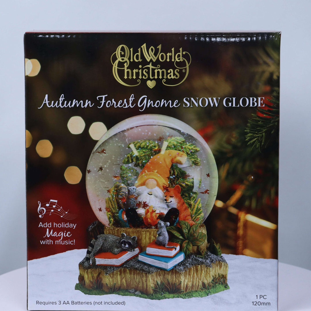 Autumn Forest Gnome Snow Globe