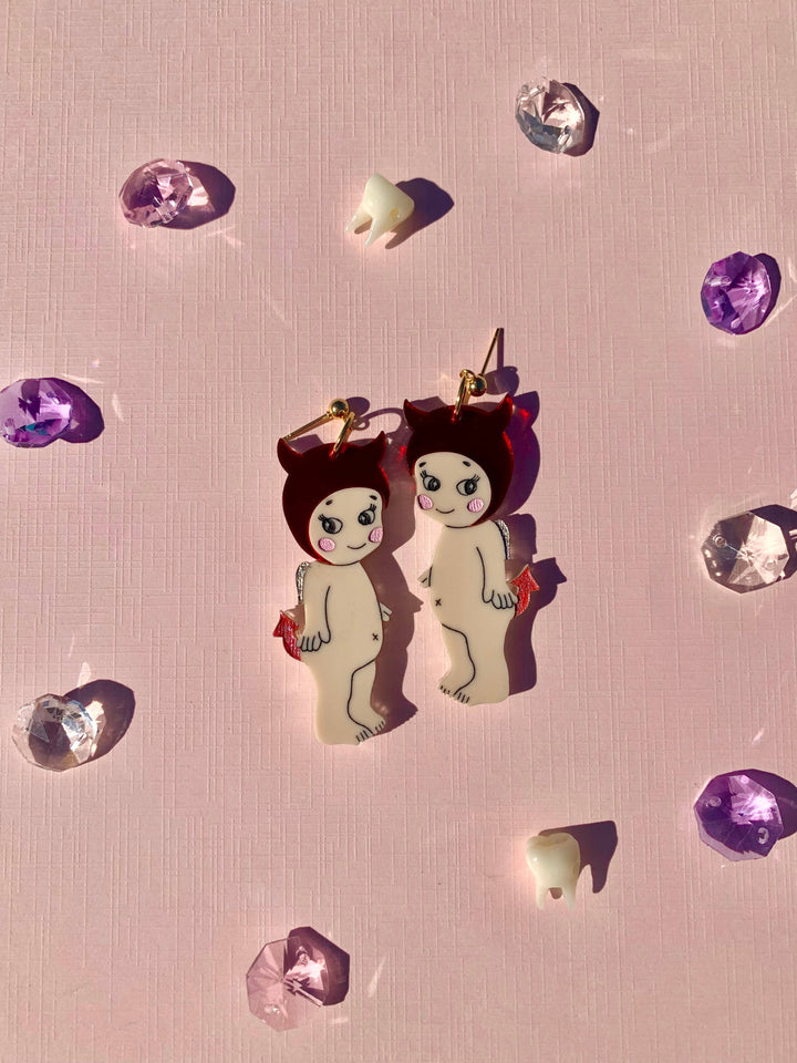Not So Sonny Angel Acrylic Earrings
