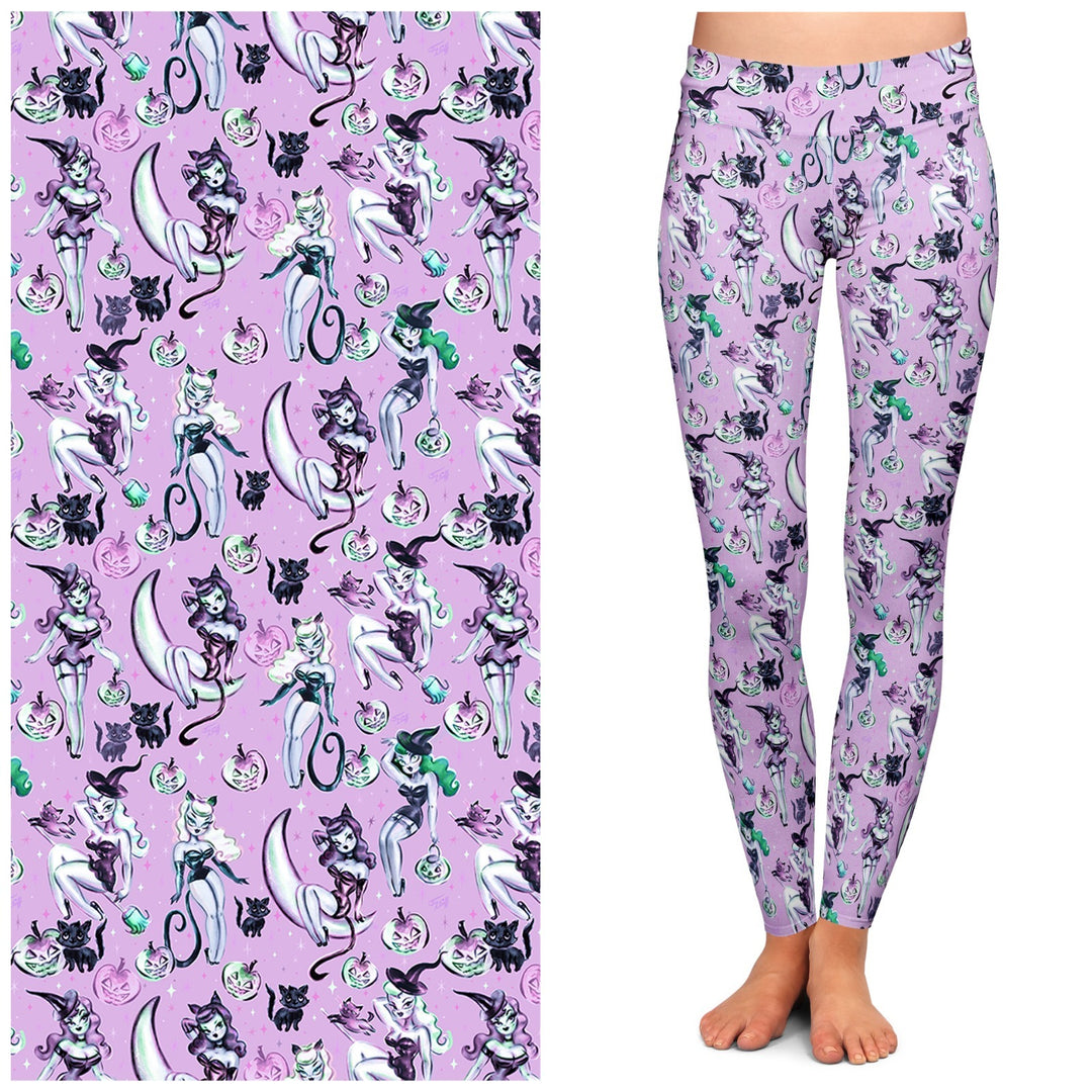 Vintage Witches Light Leggings by Miss Fluff x Lipstick & Chrome