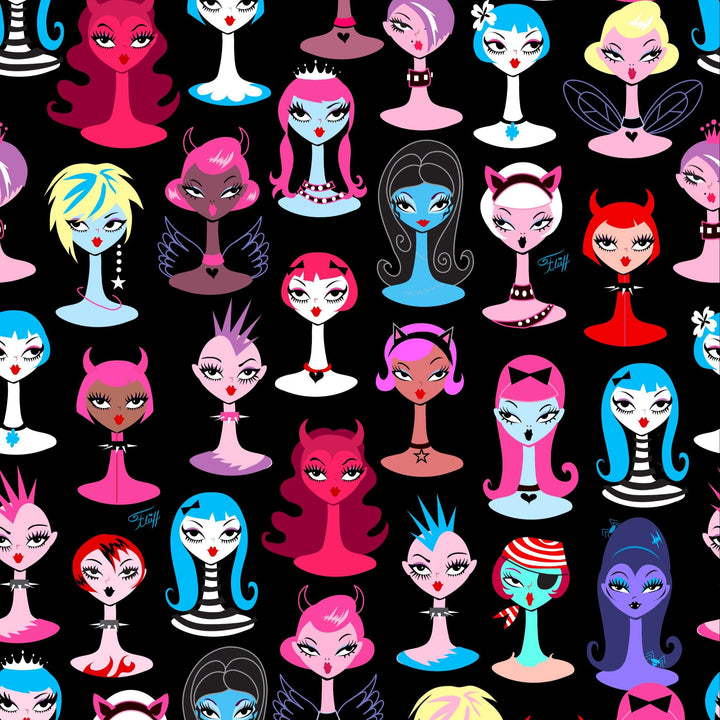 Goth Dolls Leggings by Miss Fluff x Lipstick & Chrome TC2