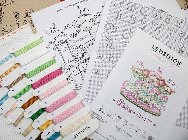 Baby Carousel L8046 Counted Cross Stitch Kit