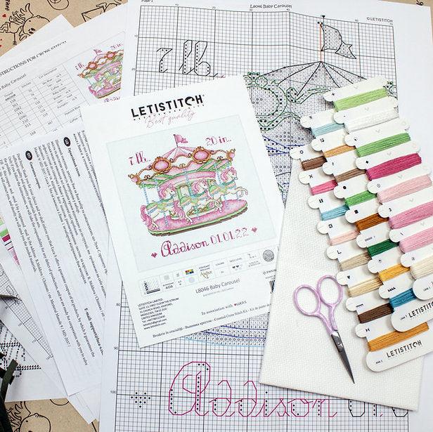 Baby Carousel L8046 Counted Cross Stitch Kit