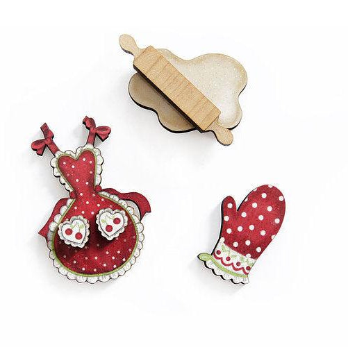 Baking Pastries Brooches Set of 3 by Laliblue - Quirks!