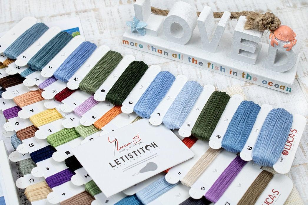 Balloons over Sunset Cove B614L Counted Cross-Stitch Kit